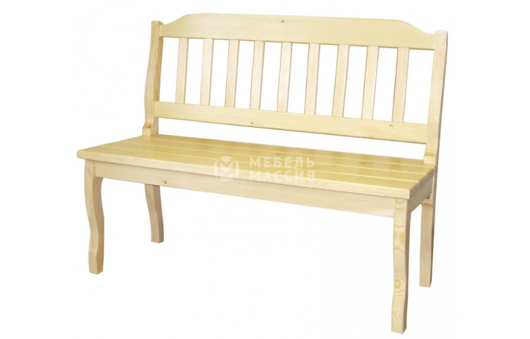 Лавка со спинкой Дачник (сосна)